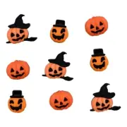 Carved Pumpkins 4543 - Buttons Galore - Halloween Pumpkins - Craft Sewing Scrap