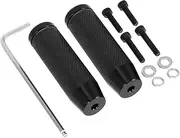 Outanaya Bicycle Rear Pedal Bike Chain Brake Mini Bike Pegs Bicycles Pedal Inflator Stunt Bike Stunt Pedal Stunt Scooter Accessories Carrier Pedals Electric Bike Black Aluminum Alloy