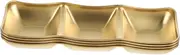 OKUMEYR 4 Pcs Stainless Steel Dipping Dishes Appetizer Plates for Sauces Vinegar Condiments for Commercial Hot Pot Barbecue Restaurants