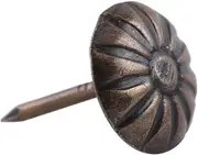 Bronze Upholstery Nails, 100 Pieces Decorative Nails, Vintage Decorative Tacks, Large Antique Decorative Upholstery Nails, Bronze Furniture Upholstery