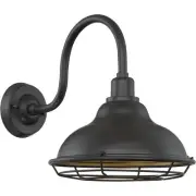 Nuvo Lighting 60/7012 Newbridge Outdoor Wall Light Dark Bronze and Gold