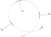 GAROZATION 1 Set Fishing Trace Leader Kit Durable Fishing Wire Rigs with Clasps Versatile Tackle for Anglers Easy to Fix Wear Resistant Corrosion