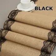 Colors Natural Burlap 12*108 Inch Table Runner For Country Outdoor Wedding Party