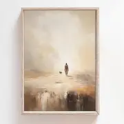 Scripture Wall Art Religious Wall Decor Jesus Art Pictures for Wall Posters for Bedroom Parable of the Lost Sheep Christian Canvas Wall Art Prints Wall Decor Living Room Boho (24L" x 16W" Unframed)