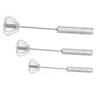 Egg Beater SemiAuto Stainless Steel Small Egg Whisk Hand Mixer For Kitchen✿