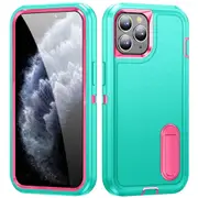 MCC Shockproof iPhone 11 Pro Max Case Cover Heavy Duty with Stand Apple [Light Blue+Magenta]