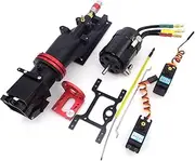 Toy Accessories Water Thruster Jet Pump 29mm Turbo Reverse CNC 4-Blades Propeller 3660 Brushless Motor Compatible with RC Jet Boat Jet Drive Speed Boat