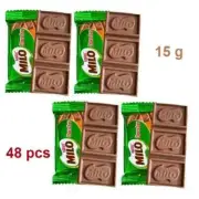 48 pcs NESTLE MILO Choco bar CHOCOLATE 15 g Flavor 2 boxes of 24 pcs delicious