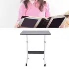 (31.5x15.7in Black)Sofa Bed Side Table Mobile Laptop Computer Desk Cart Over AU