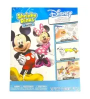 NEW! Just Play Shrinky Dinks Disney Classics Kit Mickey Minnie Donald 50 Piece
