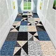 SPXMQSS Hallway Rug, Floor Runners for Hallway Non Slip, Large Washable Carpet Low Pile Kitchen Area Rug for Hallways Kitchen Laundry Entryway F 100x800cm