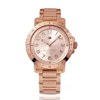 在飛比找PChome24h購物優惠-Tommy Hilfiger 優雅全玫瑰金造型錶 x 玫瑰金
