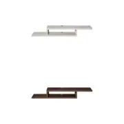 HOMCOM Wall Mounted Media Console, Floating TV Stand Component Shelf