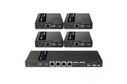 LENKENG 1-In-4-Out 4K@60Hz HDMI Extender. 1x HDMI in, 4x RJ45 out. PoC. Compatib