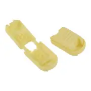 Zipper Pull Cord Ends, 100 Pack Zip Clip Buckle Rope End Lock 21mm, Beige