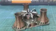 Red Alert Nuclear Reactor Statue Figure Resin Model Collectible Private Painting