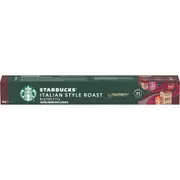 Starbucks Nespresso Italian Roast Coffee Pods Capsules 10 Pack