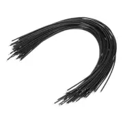 50PCS 20AWG Double-Ended Tinned Connector Wire 1 Pin 30CM Jumper Wire Black