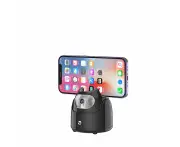 Auto Face Tracking Phone Holder 360° Rotation Selfie Tripod Stand For iPhone 15-Black