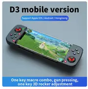 Wireless BT 5.0 Stretchable Game Controller For Mobile Phone Android IOS Gamepad Joystick Eat Chicken Gamepad for PS4 Switch PC Black