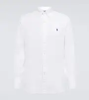 [Polo Ralph Lauren] Polo Ralph Lauren Embroidered linen shirt UK 16 white