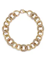 Bloomingdale's Fine Collection Diamond Pave Link Chain Bracelet in 14K Yellow Gold, 2.0 tcw