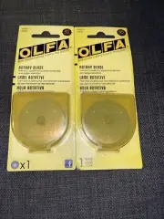 Olfa 45MM Replacement Rotary Cutter Blade -Qty 2 Which Consists Of 1 Blade Pack