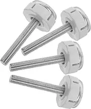 BESTYASH 4pcs Baby Spindle Rod Pet Dog Barrier Pressure Mounted Screws Convenient and Easy to Install Gate Bolt Accessory for Home Use