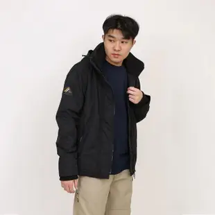 【Superdry】雙拉鍊 防風外套 極細纖維 暗袋 極度乾燥 刷毛 連帽 外套 防風衣(防風外套 連帽外套)