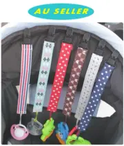 3PK Baby Soother Chain Teething Toys Pacifier Clip Pacifier Dummy Chain Clip