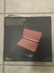 New Eco + Chef Contact Grill 760 Watts Copper Series Ceramic Nonstick