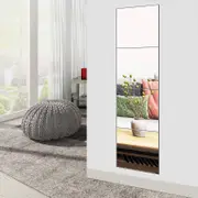 Full Length Mirror Tiles 12 Inch 4Pcs Frameless Wall Set