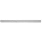 37 In. Bathroom Vanity Backsplash Flat Edge Cultured Marble Silver Ash Finish