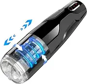 Thrusting Male Masturbator Sex Toys for Men, Automatic Machine with 10 Thrusts Rotation Modes,Hands Free Male Oral Stroker Sex Toy for Men Masturbation with Realistic Pocket Pussy