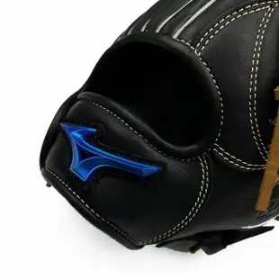 【MIZUNO 美津濃】WILL DRIVE BLUE系列棒球手套密網檔內野11.5吋黑X藍標(1AJGR11910)
