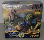 Disney Thomas Kinkade Beauty and The Beast Falling in Love 750 Piece Puzzle
