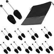 [FONHERILI] WAJJ 10 Pairs Practical Adjustable Length Men Shoe Tree Stretcher Holder Shaper Support (Black Spring)