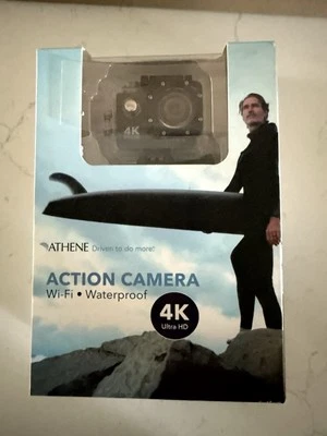 Athene Action Camera, 4K HD Screen, Waterproof Sports WiFi Camera