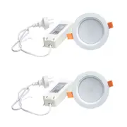 2PK SLH 10W RGBW WiFi Bluetooth Downlight For Smart Home Alexa/Google White