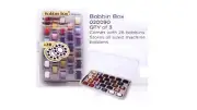 BOBBIN BOX CONTAINING 28 BOBBINS - Birch brand - (020090/92)(1903)
