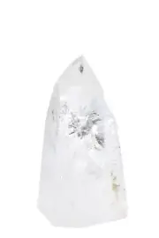 Clear Quartz Crystal Point, Natural Clear Quartz Crystal Tower from Brazil #53