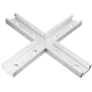 100mm 200mm T-Track Intersection Kit with Predrilled Mounting Holes for Universal T-Track for Woodworking Jigs and Fixtu