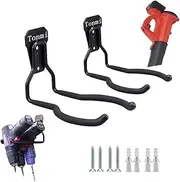 Tonmi Leaf Blower Hanger for Garage Wall, Hook and Rack, Perfect for Tool Organizers and Storage (2Pcs)