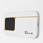 LICAEVEY 5G Mobile Hotspot WiFi 6 Device with 2.01 Inch Touch Screen 7100mAh Large Battery Portable Router SIM Card Slot Supports 16 Devices for Home and Travel