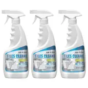 3x Brick cleaner, bathroom tile floor, marble floor, bright and powerful descaling agent