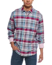 Tommy Bahama Lazlo Cheers Check Silk-Blend Shirt