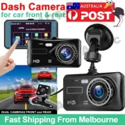 HD 1080P Car Dash Camera Recorder LCD Dual Lens DVR Front And Rear Reverse Cam