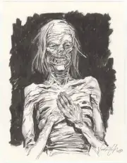 Zombie Mummy Original Comic Art by Vincent Locke