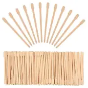 500 Pack Wooden Wax Sticks Small Waxing Applicator Spatulas for Eyebrows Face