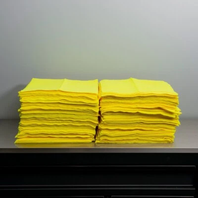 Yellow All Purpose 380 GSM Microfiber Towel Edgeless | Full Case 240